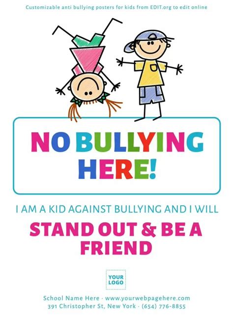 create anit bullying poster online